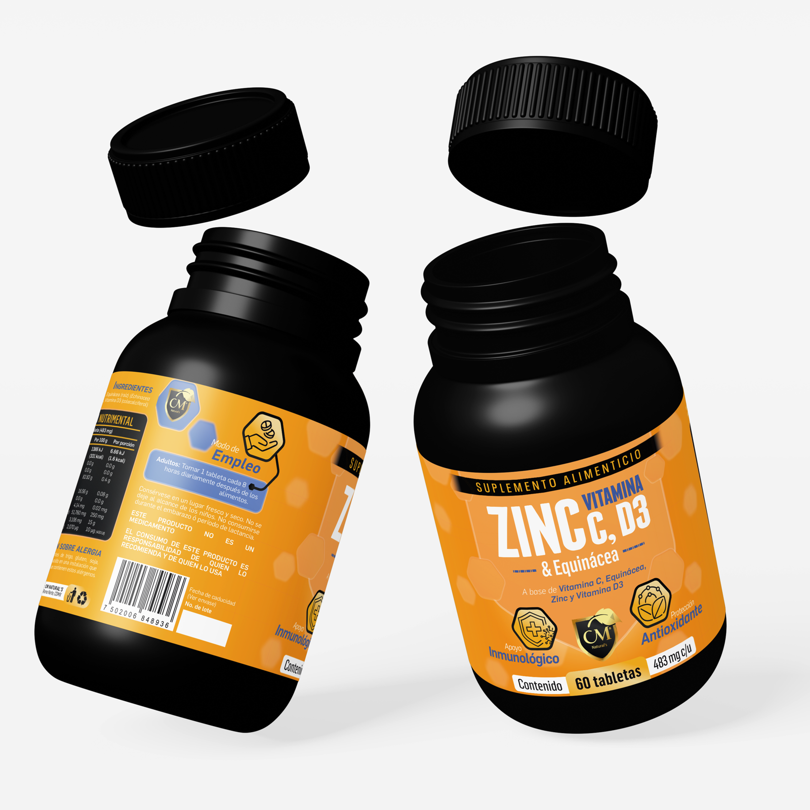 Zinc C, D3 & Equinácea 3 v2