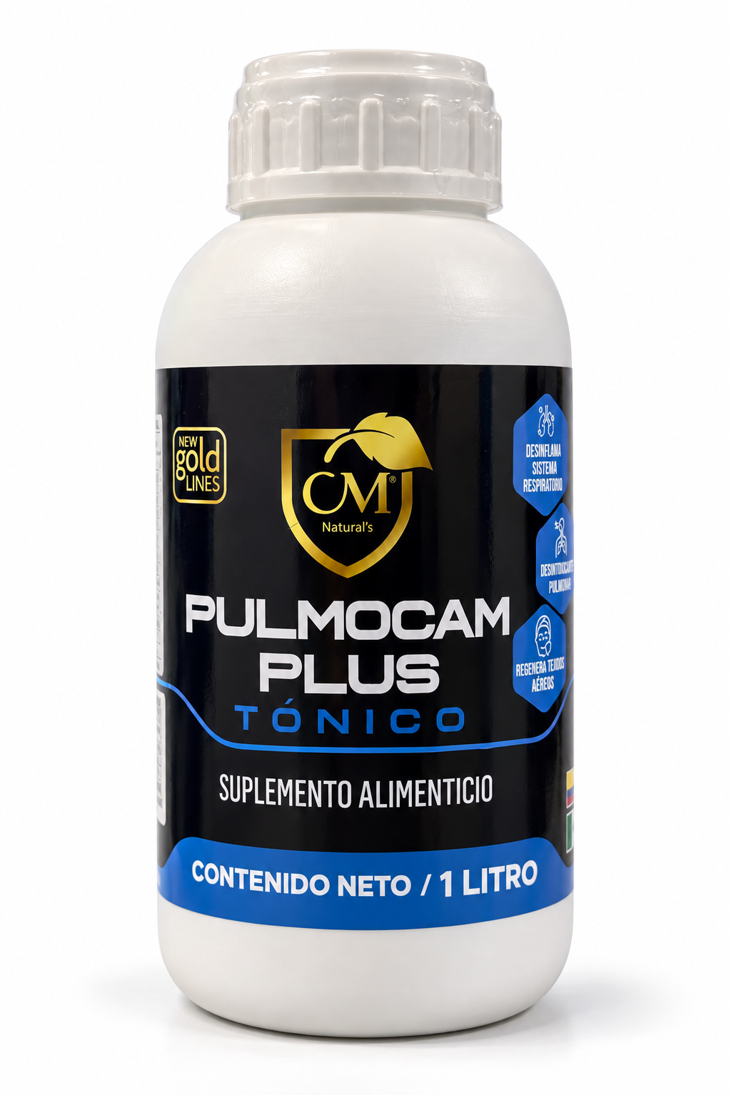 Botella Pulmocam Plus en Estudio